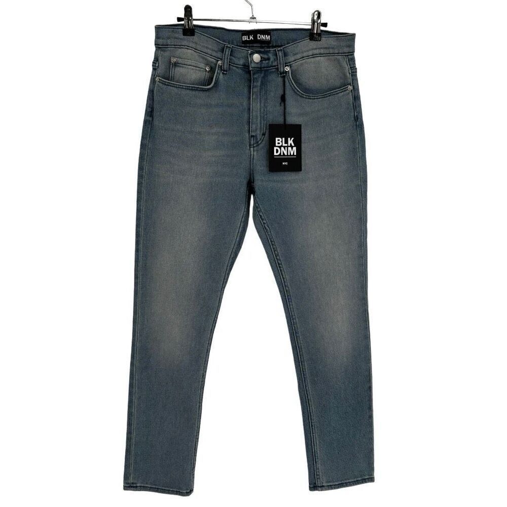 BLK DNM Move Cropped Straight Leg Jeans Addison Blue Size‎ 29 NWT